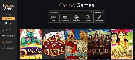 Pacific spins casino apostas